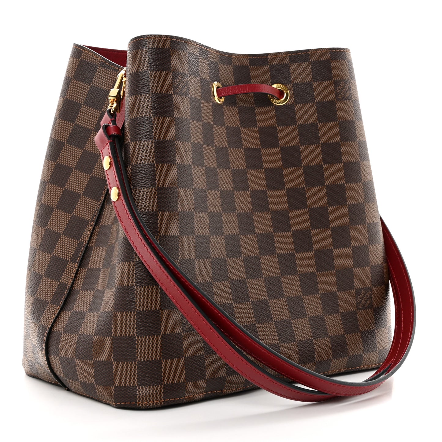 Damier Ebene Neonoe MM Cherry Berry