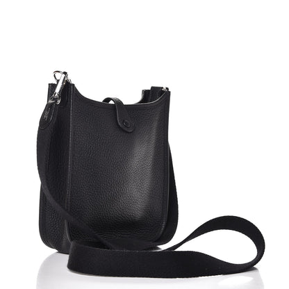 Hermes Taurillon Clemence Evelyne TPM Black 4 of 9