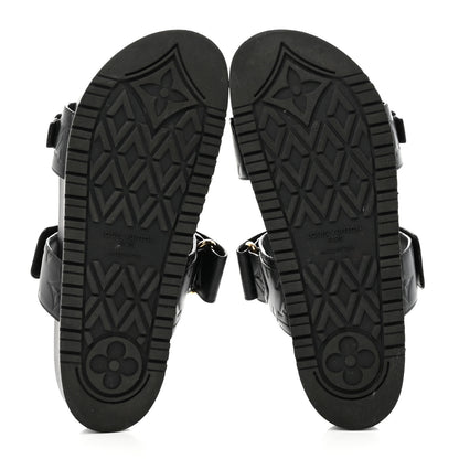 Louis Vuitton Empreinte Bom Dia Mule Sandals 38 Black 4 of 7