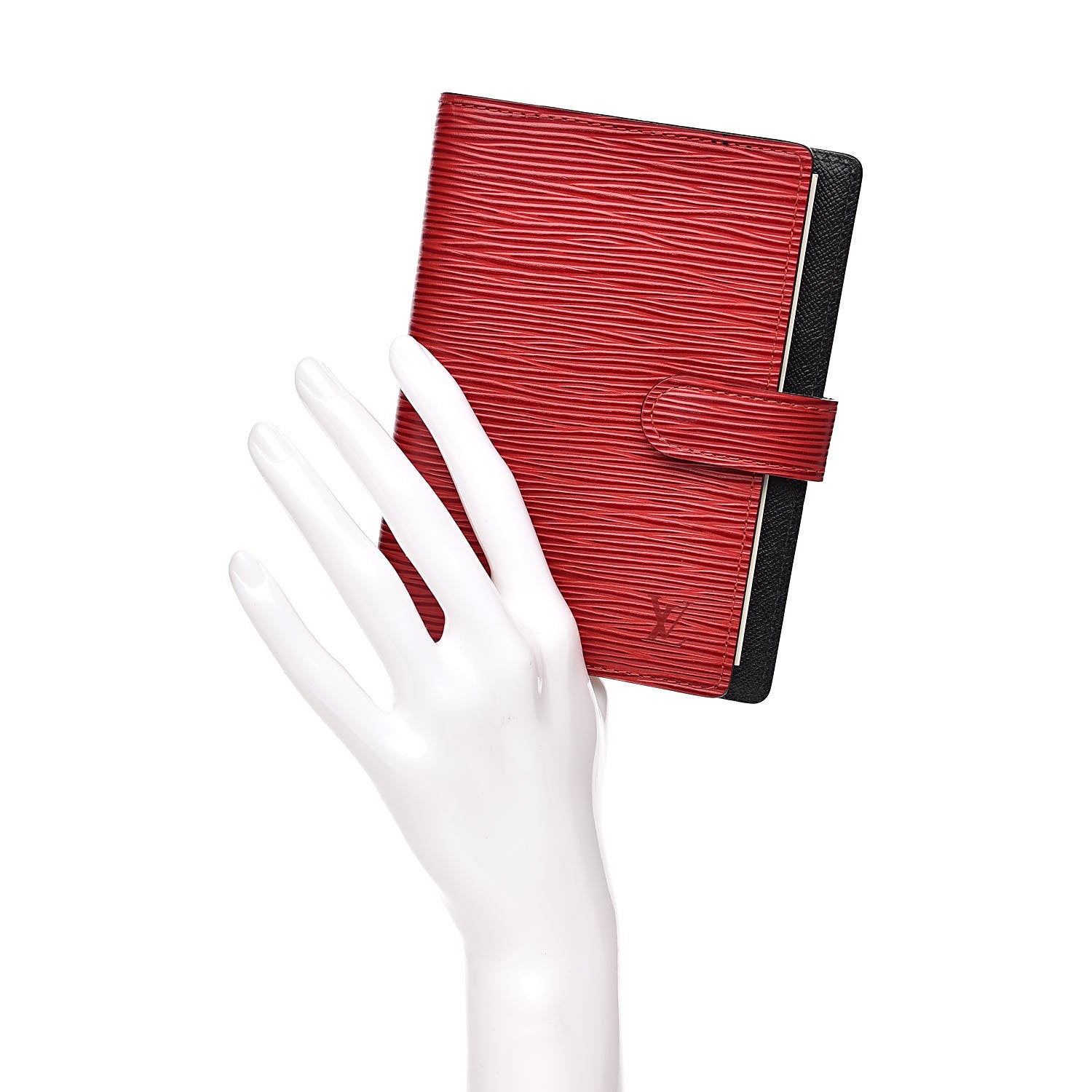 Louis Vuitton Epi Small Ring Agenda Castillan Red 2 of 7