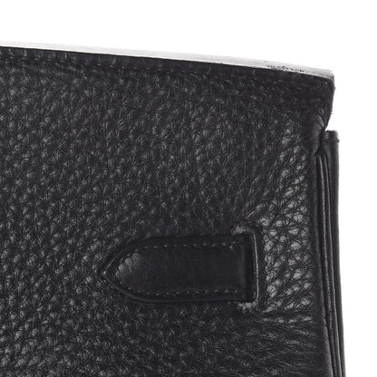 Hermes Taurillon Clemence Birkin 35 Black 11 of 40