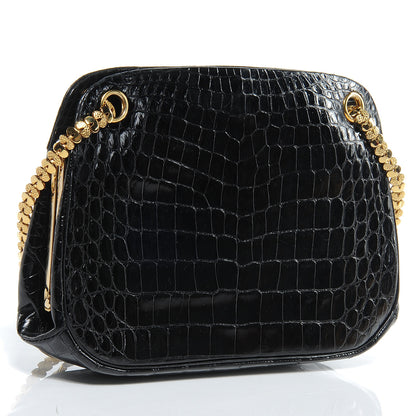 Chanel Crocodile Evening Bag Black 3 of 7