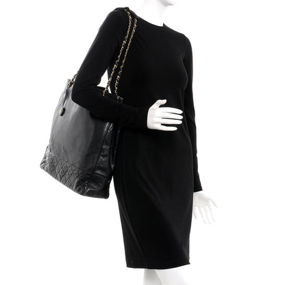 Chanel Lambskin Quilted Tote Black 2 of 12