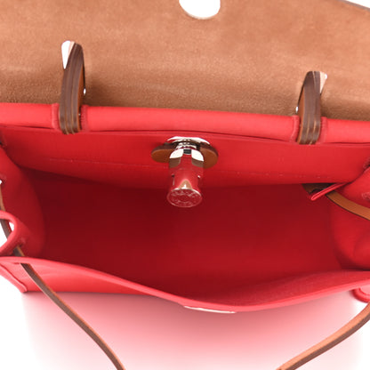 Hermes Vache Hunter Toile Herbag Zip 31 PM Bougainvillea 6 of 13