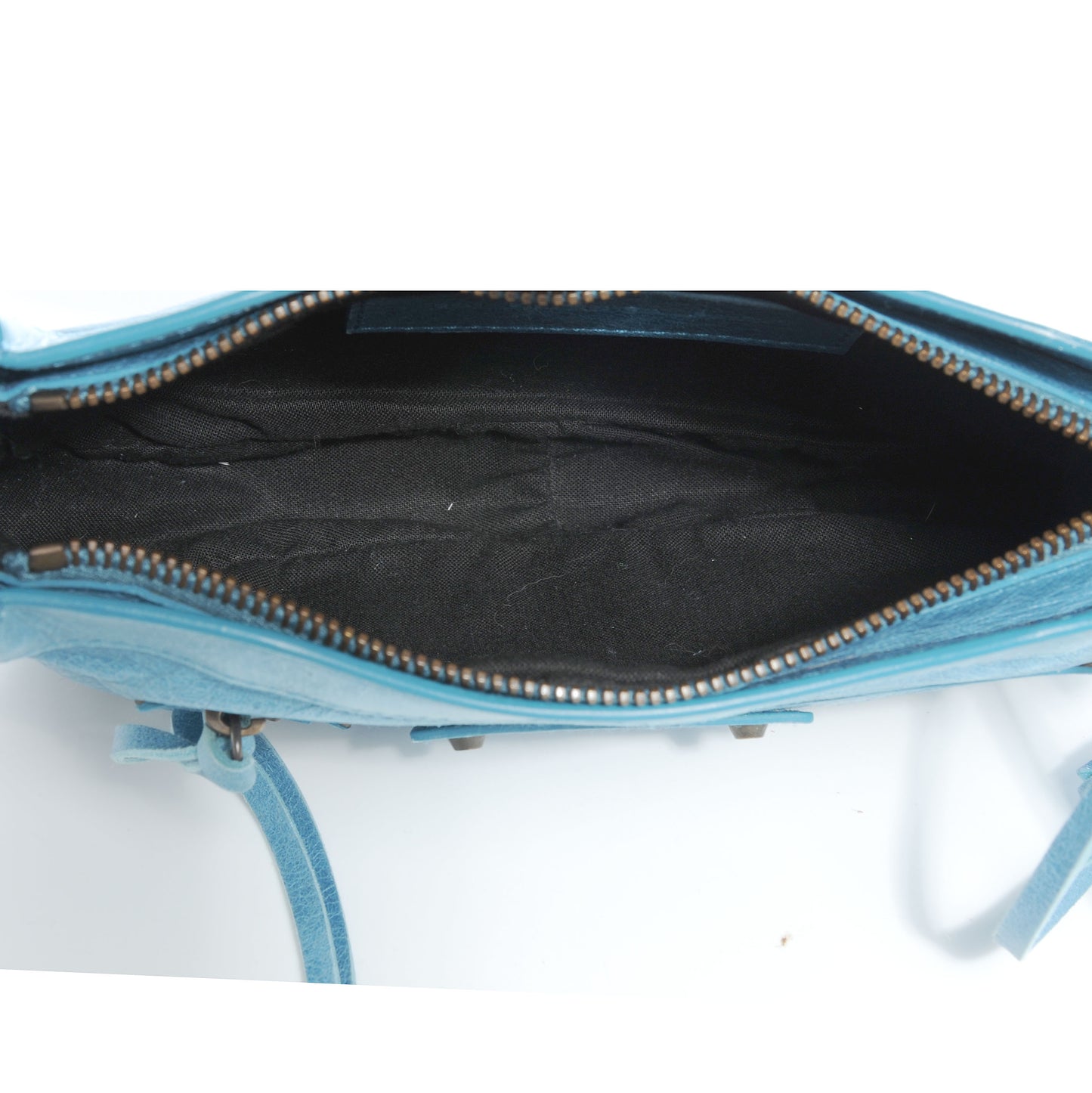 Chevre Porte Toilette Makeup Clutch Turquoise