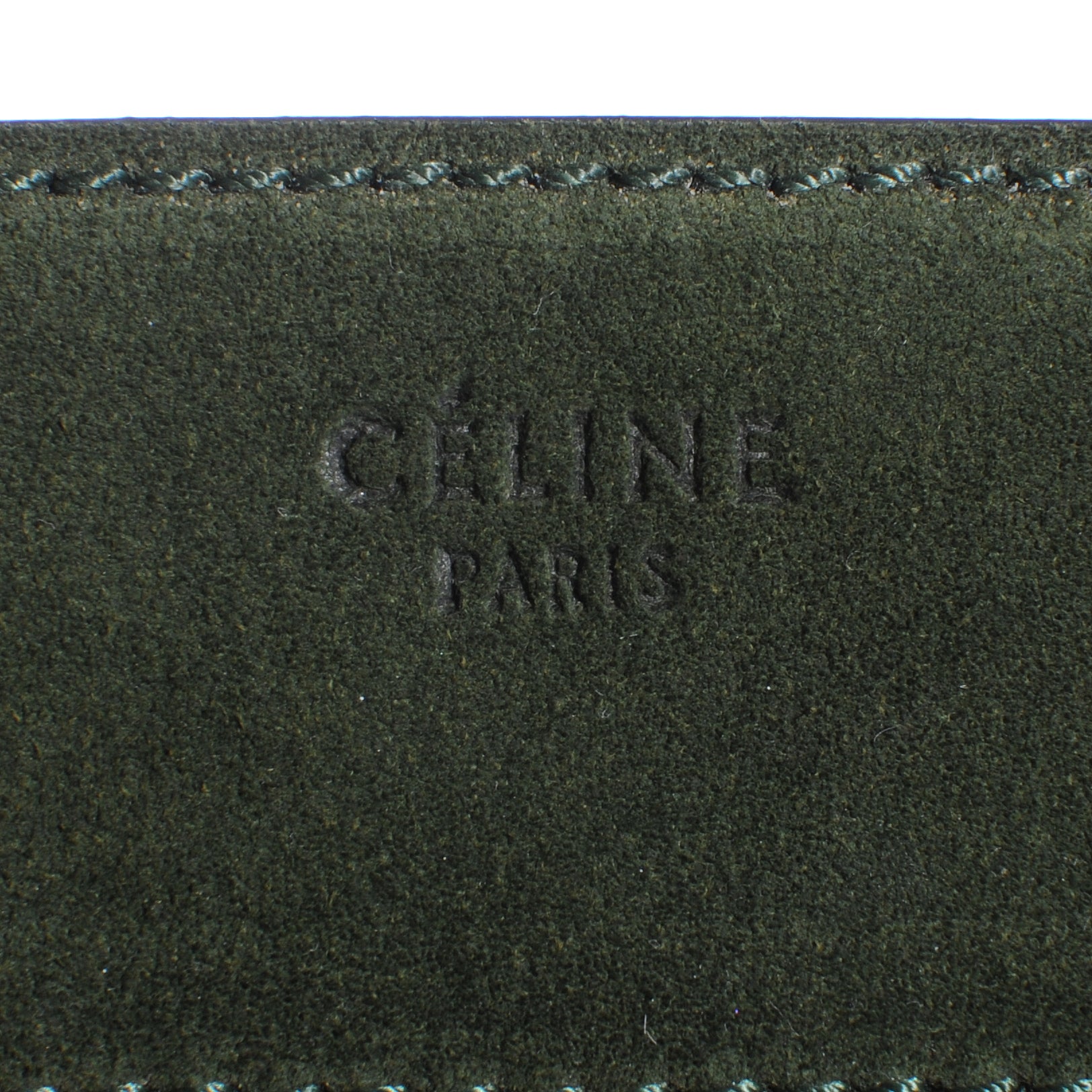Celine Suede Small Phantom Luggage Olive 6 of 10