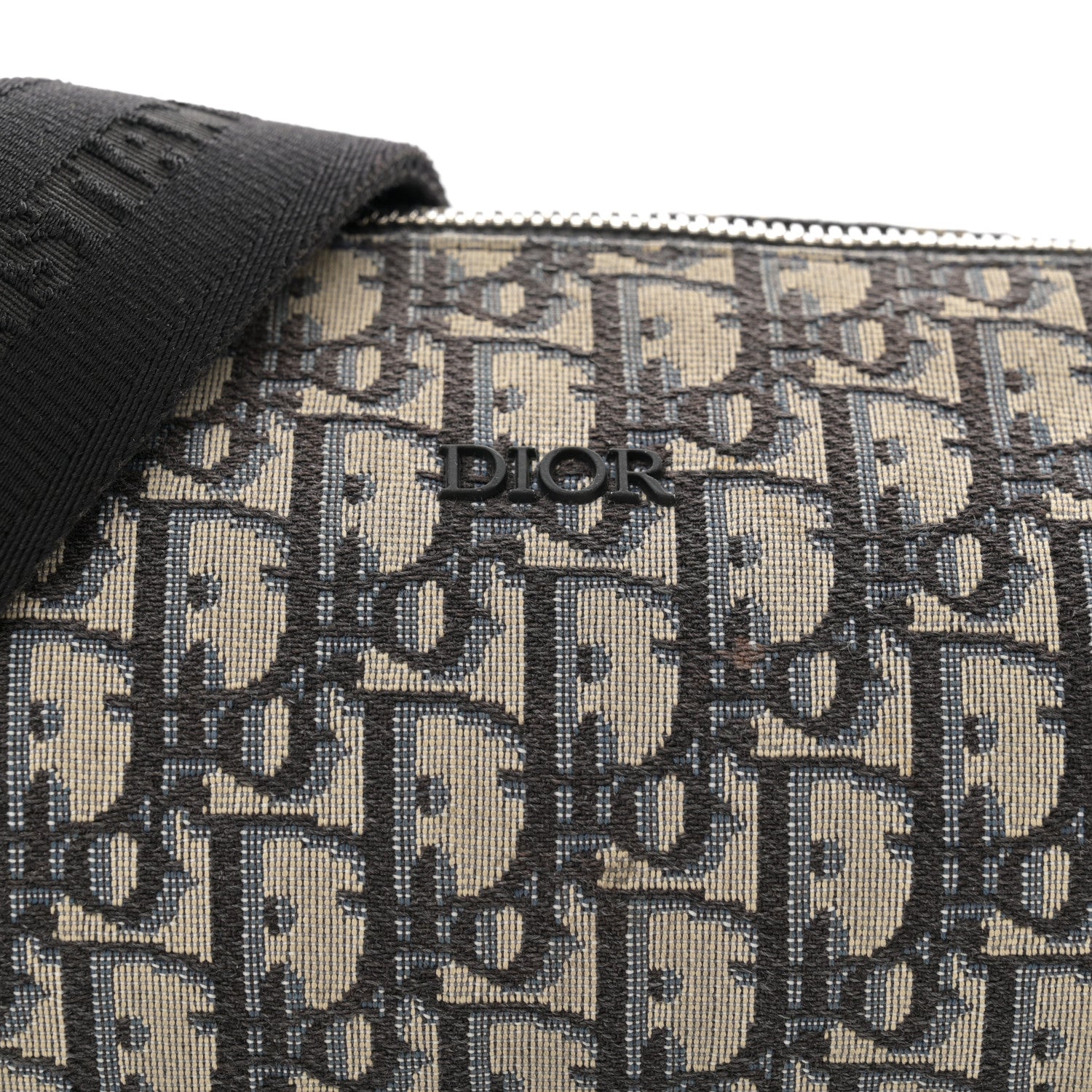 Christian Dior Oblique Roller Messenger Bag Blue 7 of 10