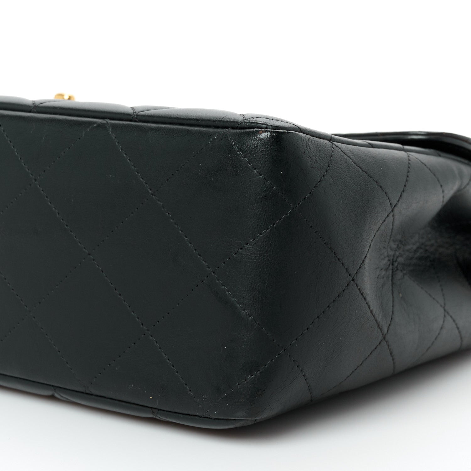 Chanel Lambskin Quilted Jumbo Single Flap Black 12 of 12