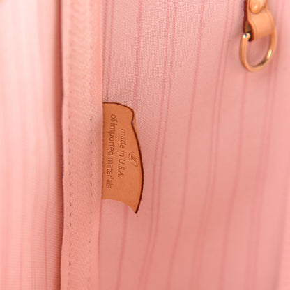 Louis Vuitton Damier Azur Neo Neverfull MM Rose Ballerine 10 of 12
