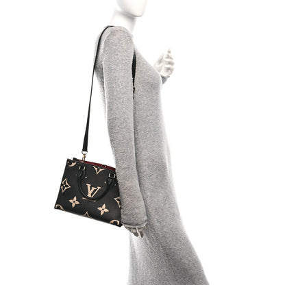 Louis Vuitton Empreinte Monogram Giant Onthego PM Black Beige 2 of 9