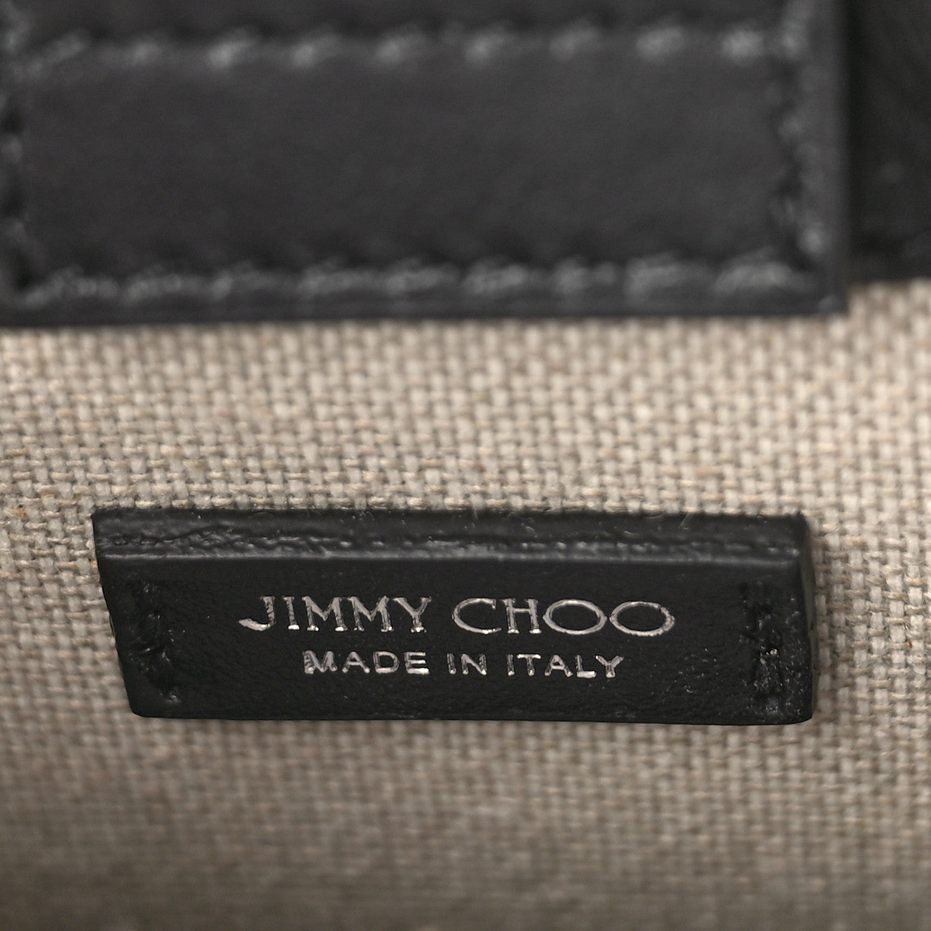 Smooth Calfskin Logo Mini Tote Black White