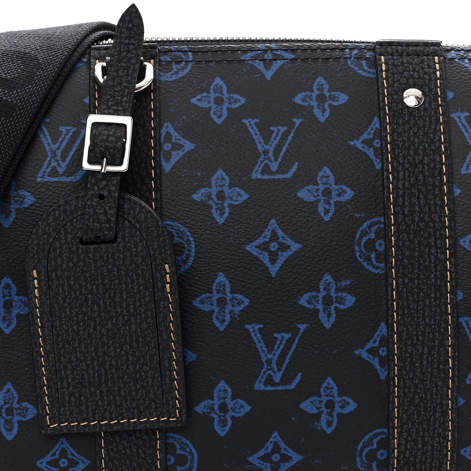 Louis Vuitton Monogram City Keepall Blue 6 of 8