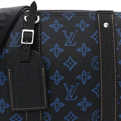 Louis Vuitton Monogram City Keepall Blue 6 of 8