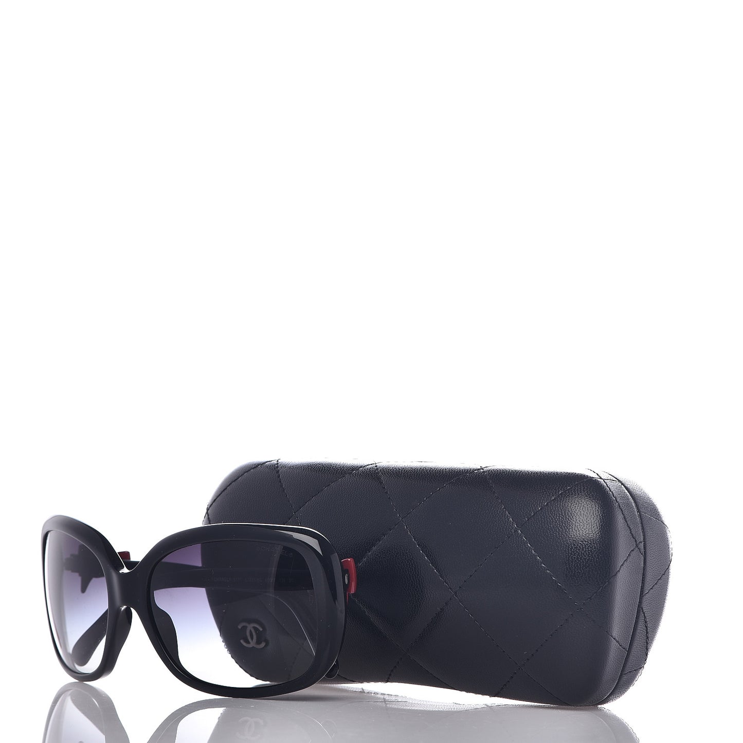 Acetate CC Bow Sunglasses 5171 Black White