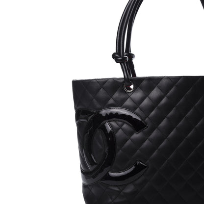 Chanel Calfskin Quilted Large Cambon Tote Black 12 of 12