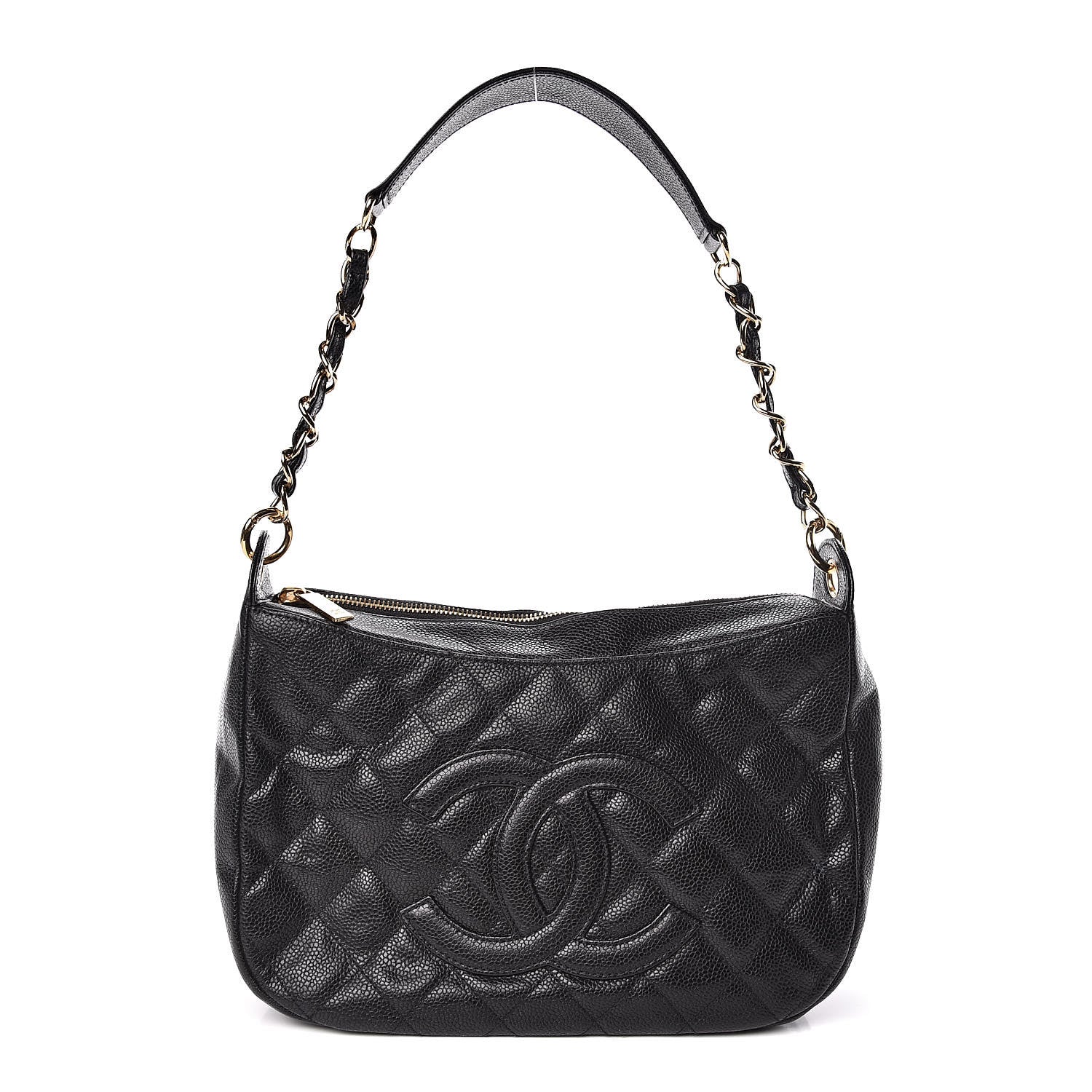 Chanel Caviar Quilted Timeless CC Shoulder Bag Black 1 of 11