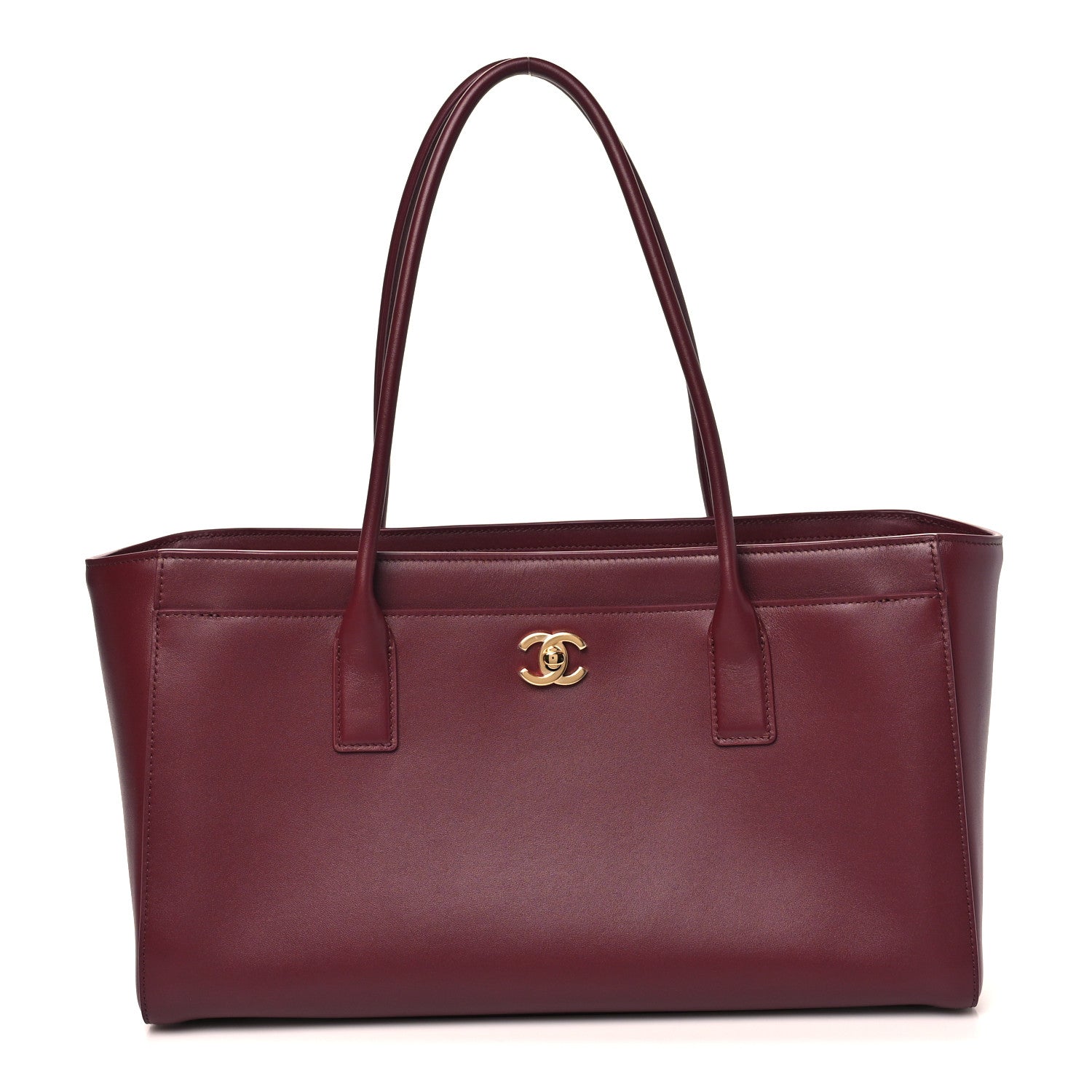 Chanel Calfskin Archetype Small Shopping Tote Dark Burgundy 1 of 10