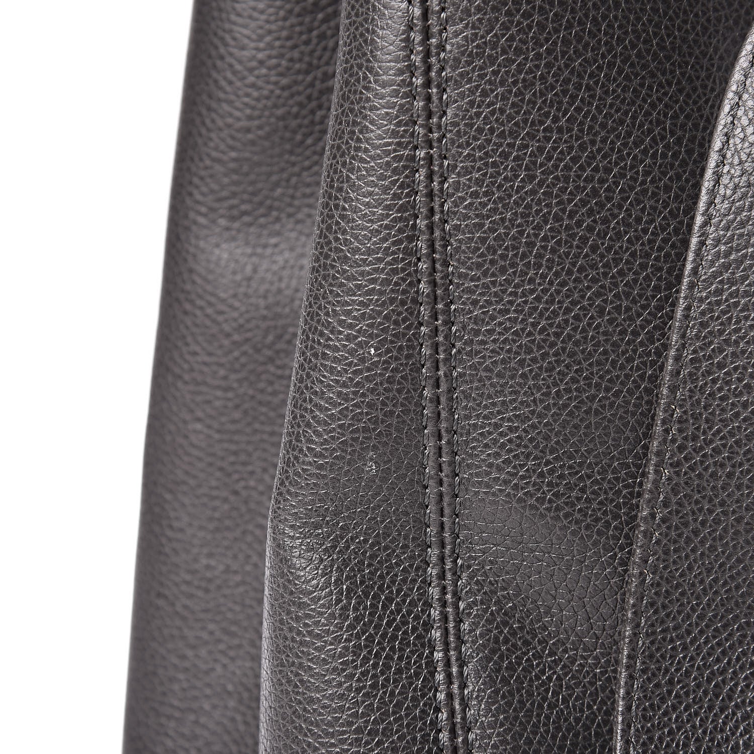 Chanel Calfskin Cerf Executive Shopper Tote Dark Grey 10 of 17