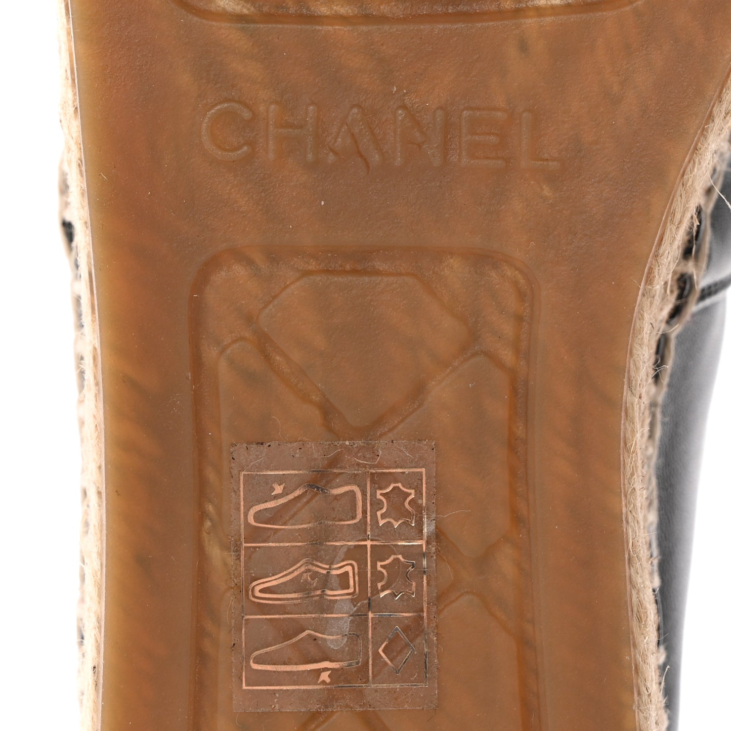 Lambskin CC Espadrilles 38 Black