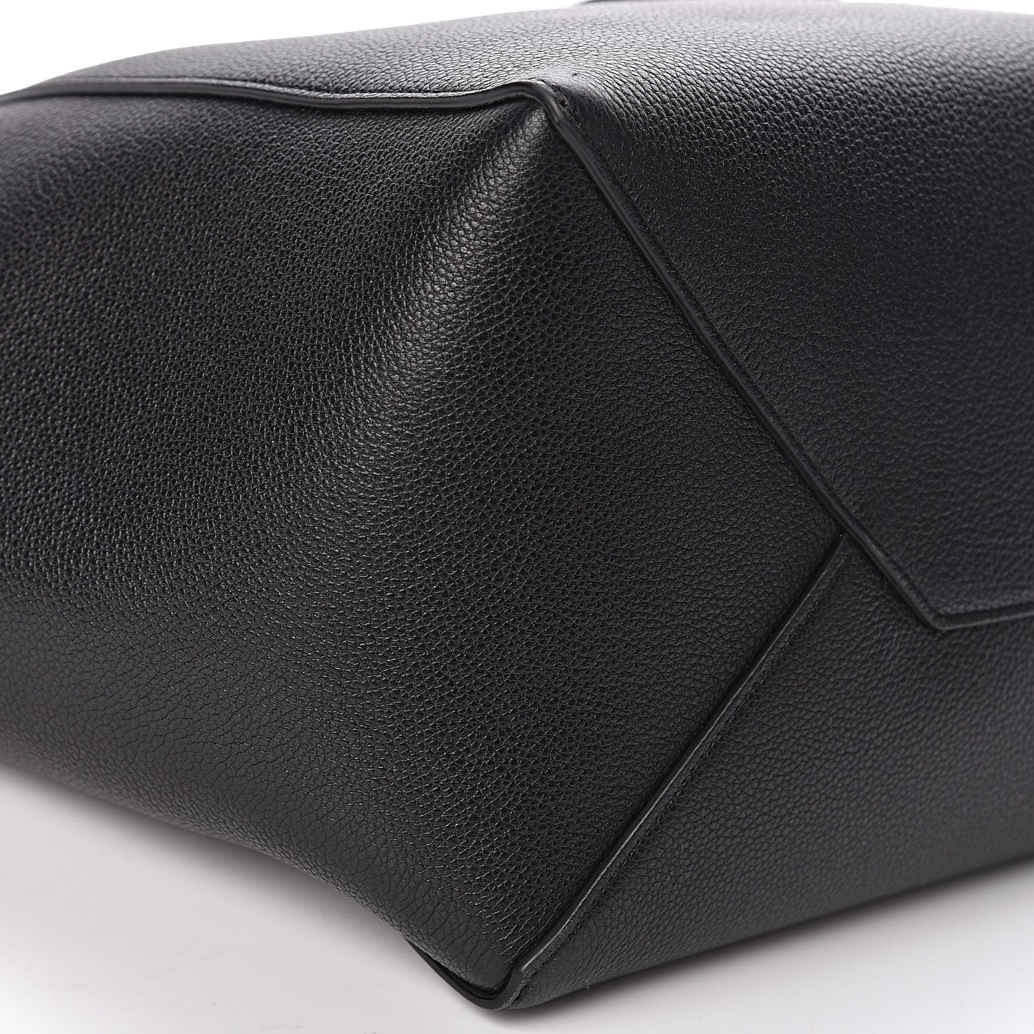 Celine Soft Grained Calfskin Small Belt Cabas Phantom Black 8 of 10