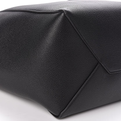 Celine Soft Grained Calfskin Small Belt Cabas Phantom Black 8 of 10