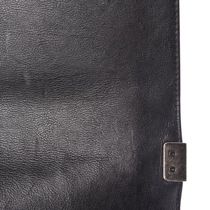 Chanel Calfskin Double Stitch Medium Boy Flap Black 10 of 16