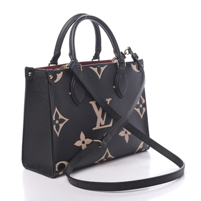 Louis Vuitton Empreinte Monogram Giant Onthego PM Black Beige 3 of 9
