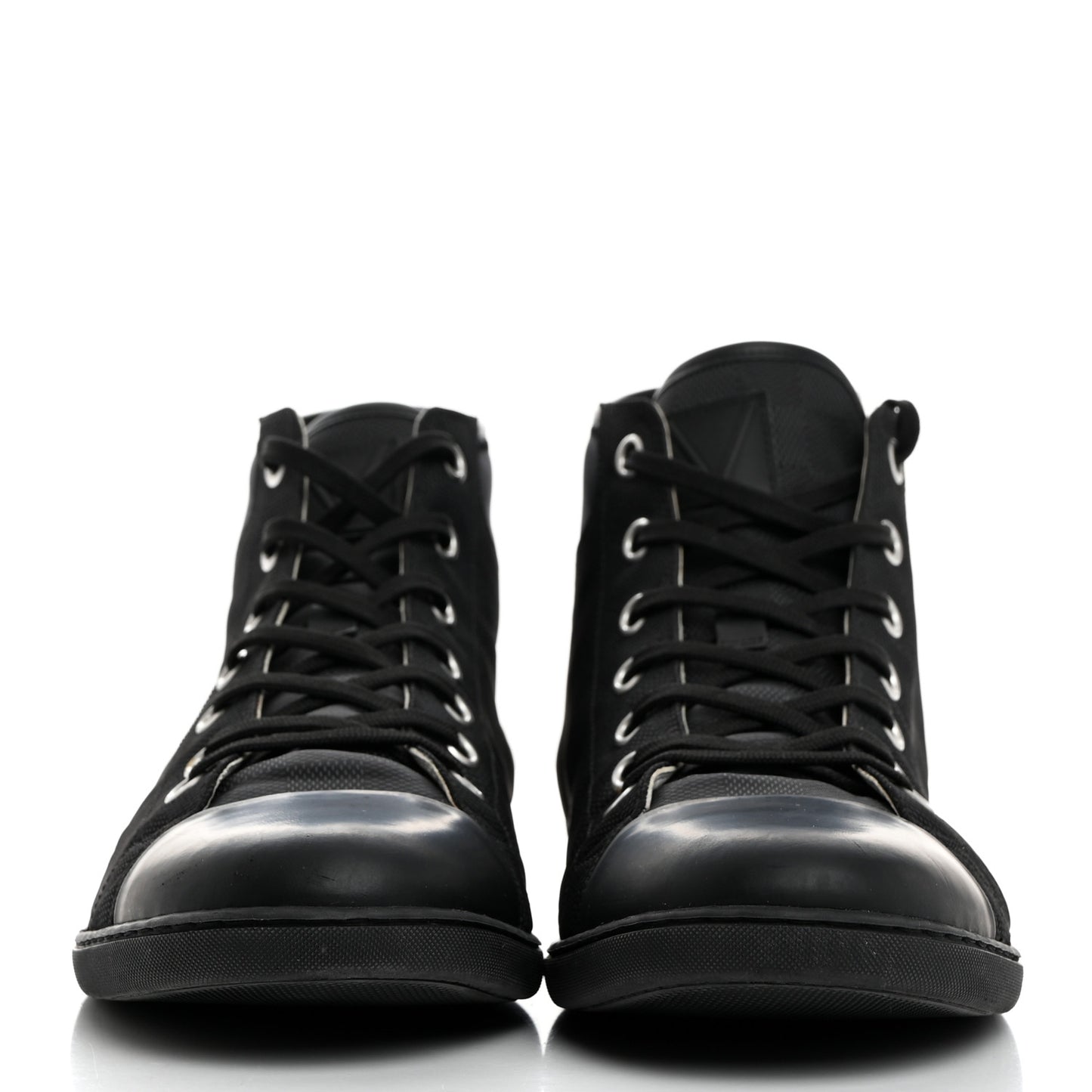 Nylon Damier Graphite Baseball High Top Sneaker Boots 11