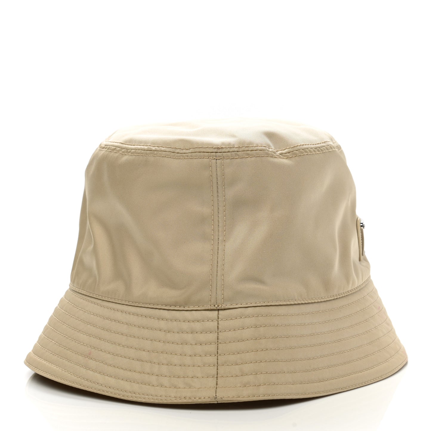 Re-Nylon Metal Triangle Logo Womens Bucket Hat S Deserto