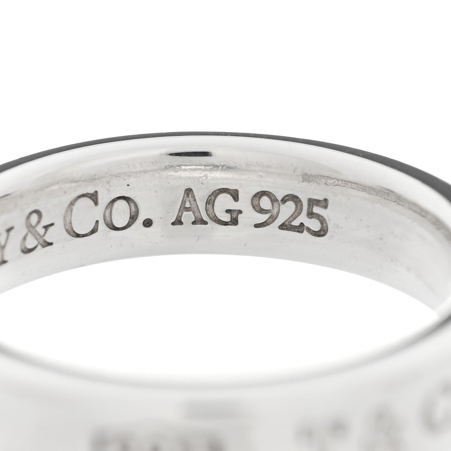 Sterling Silver Narrow 1837 Band Ring 47 4.25