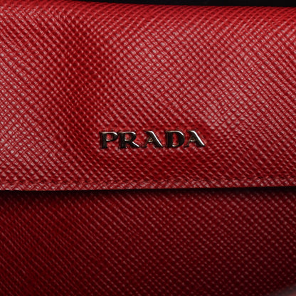 Prada Saffiano Cuir Double Handle Tote Fuoco 7 of 9
