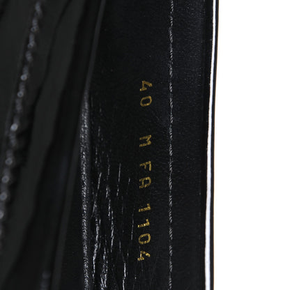 Louis Vuitton Patent Calfskin Oxford Loafers 40 Black 8 of 9