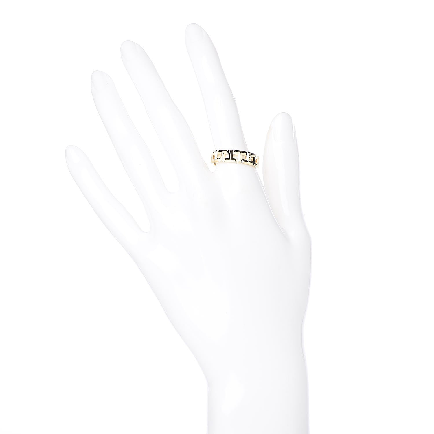 Tiffany 18K Yellow Gold T True Wide Ring 57 8 2 of 4