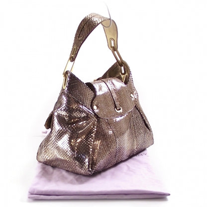 Jimmy Choo Python Tulita Hobo Tote Shoulder Bag Purse 3 of 9