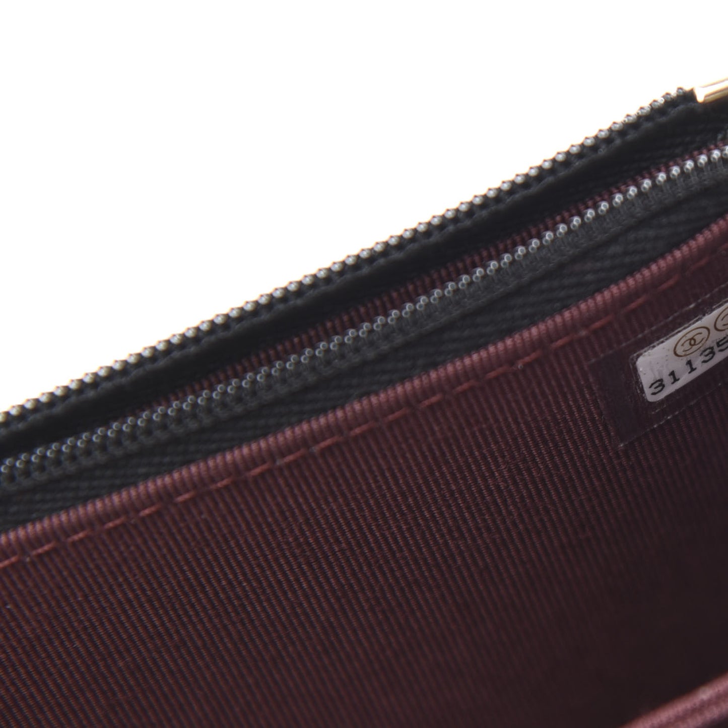 Lambskin Quilted Mini Wallet On Chain WOC Black