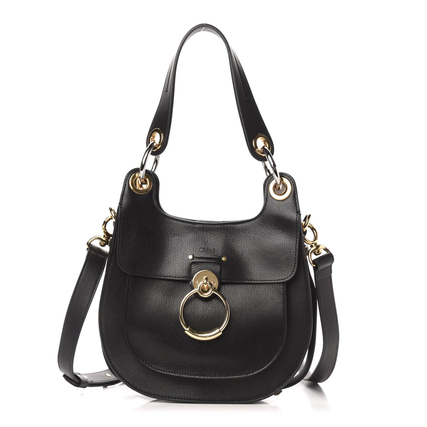 Calfskin Medium Tess Hobo Black