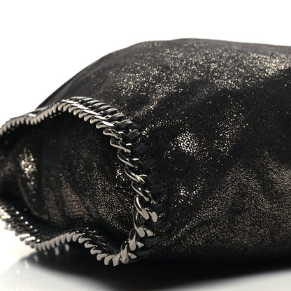 Stella McCartney Chamois Shiny Dotted Falabella Fold Over Tote Ruthenium 9 of 11