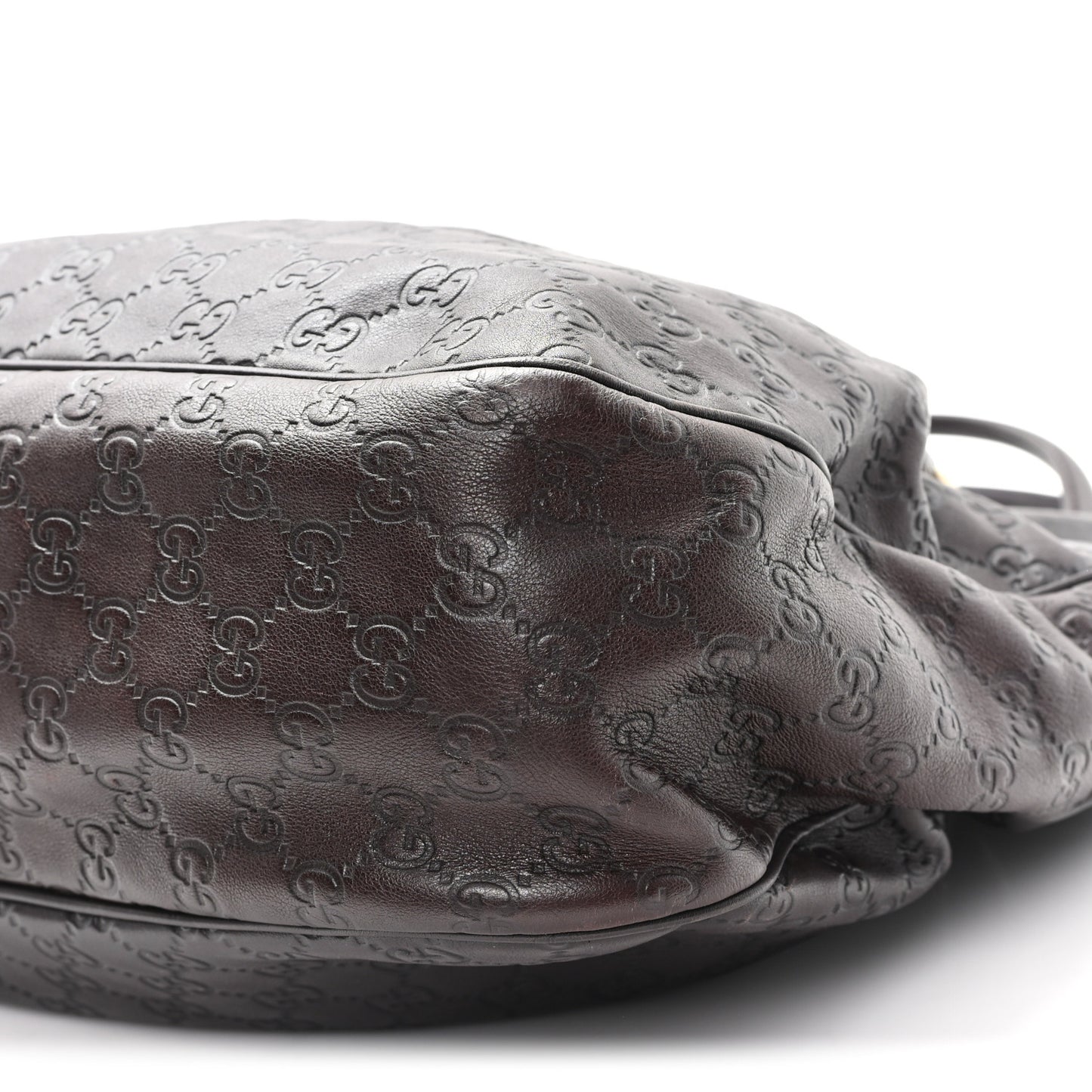 Guccissima Medium Sukey Top Handle Tote Chocolate