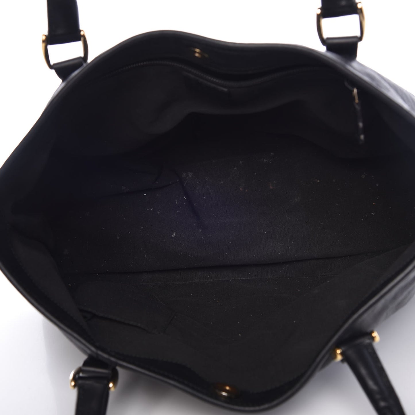 Calfskin Horsebit Embossed Joy Tote Black