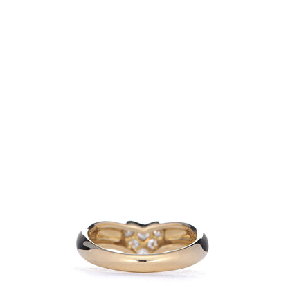 Tiffany 18K Yellow Gold Diamond Heart Ring 50 5.5 4 of 6