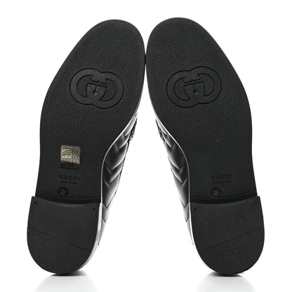 Gucci Nappa Matelasse Double G Marmont Loafers 38 Black 5 of 9