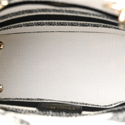 Christian Dior Toile de Jouy Voyage Embroidered Medium Lady D-Lite White Multicolor 5 of 11