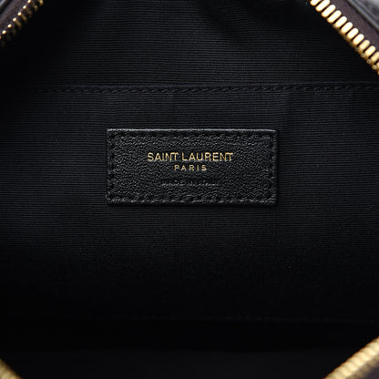 Saint Laurent Pony Hair Calfskin Studded Monogram Lou Camera Bag Dusty White Brown 5 of 9