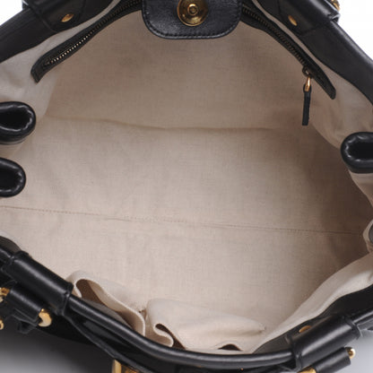 Gucci Leather Medium GG Running Tote Black 5 of 7