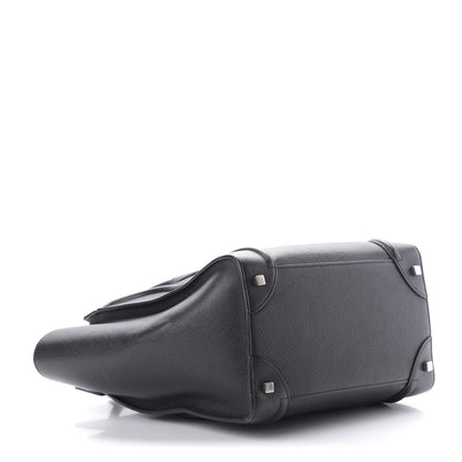 Celine Drummed Calfskin Mini Luggage Black 4 of 13