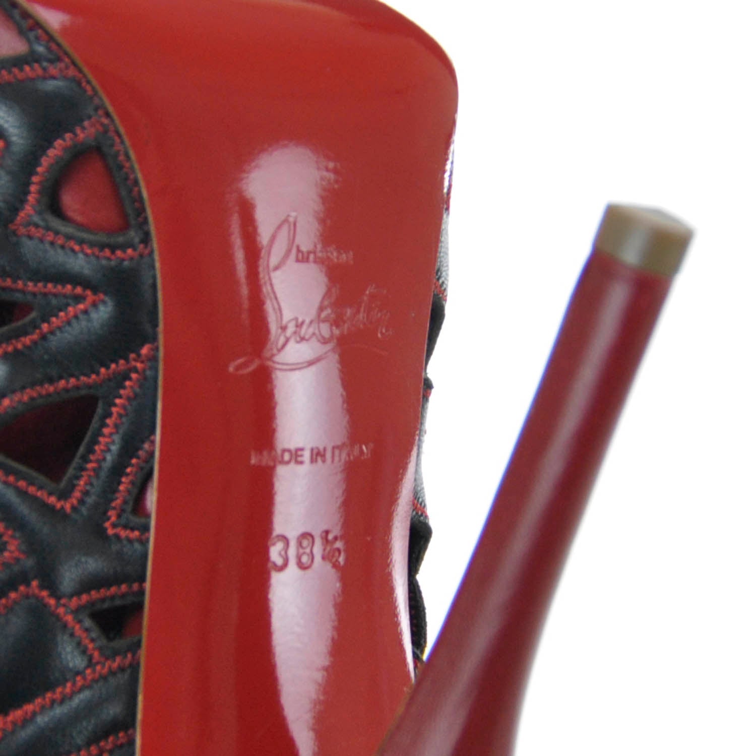 Christian Louboutin Leather Let Me Tell You 120 Ankle Boots 38.5 6 of 8