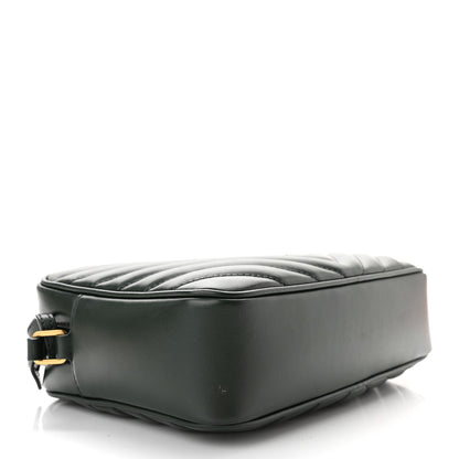 Saint Laurent Calfskin Matelasse Monogram Lou Camera Bag Military Green 4 of 10