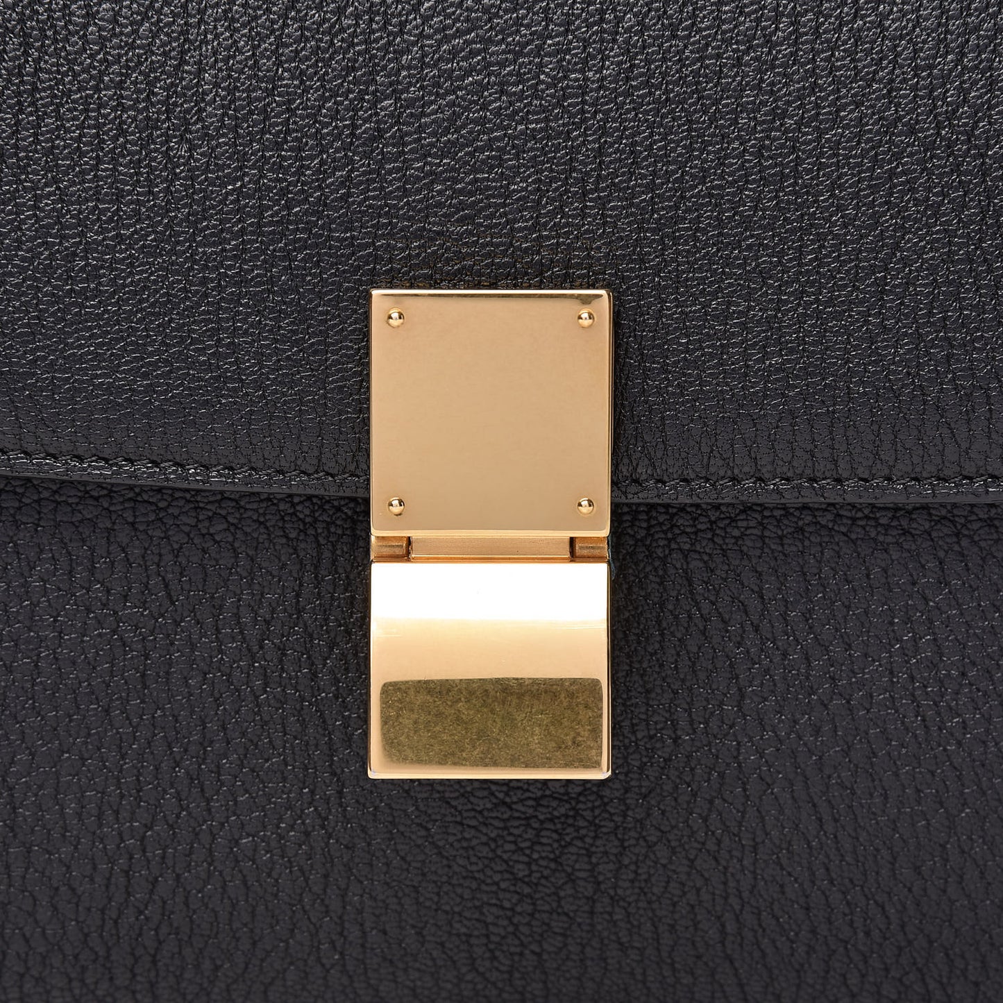 Goatskin Medium Classic Box Flap Bag Black
