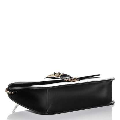 Valentino Garavani Vitello Medium Glam Lock Rockstud Flap Black 4 of 6