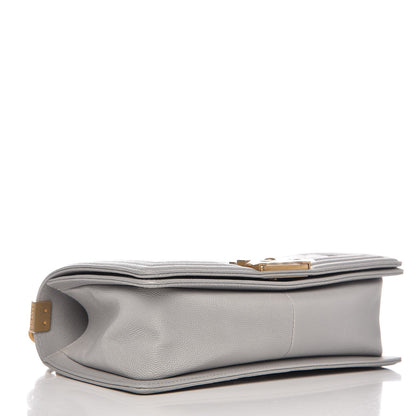 Chanel Caviar Quilted Medium Boy Flap Grey 4 of 8
